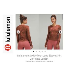 BNWOT Lululemon Long Sleeve Swiftly 2.0 Race Length Top. Brown. Sz 10